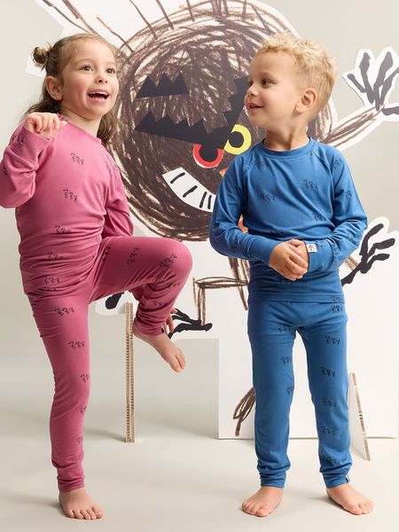 Gullkorn design, Bukkene bambussett varm rosa